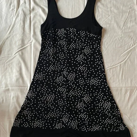 Jessica Polka Dot Black & White 60s Style Mod Midi Dress - Picture 8 of 13